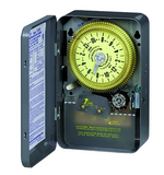 Intermatic T1975 24-Hour Mechanical Time Switch with Skip-a-Day, 125 VAC, 60Hz, SPDT, Indoor Metal Enclosure, 15 Minute Interval