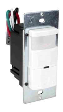 Orbit T24VSD-S-W VS Single Pole Decorator Wall Switch Passive Infrared White Finish
