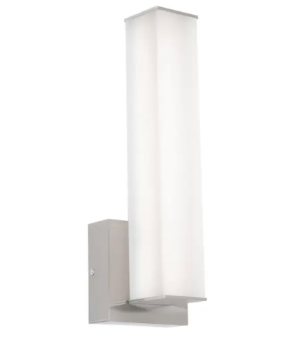 AFX Lighting TADS0514LAJUDSN Tad 14" LED Wall Sconce, Wattage 12W,  Multi-Color Temperature, Voltage 120-277V, Satin Nickel