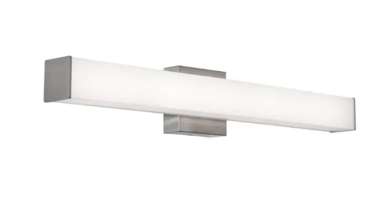 AFX Lighting TADV2404LAJUDSN Tad 24" LED Vanity Light, Wattage 18W, Multi-Color Temperature, Voltage 120-277V, Satin Nickel
