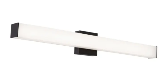 AFX Lighting TADV3604LAJUDBK Tad 36" LED Vanity Light, Wattage 26W, Multi-Color Temperature, Voltage 120-277V, Black