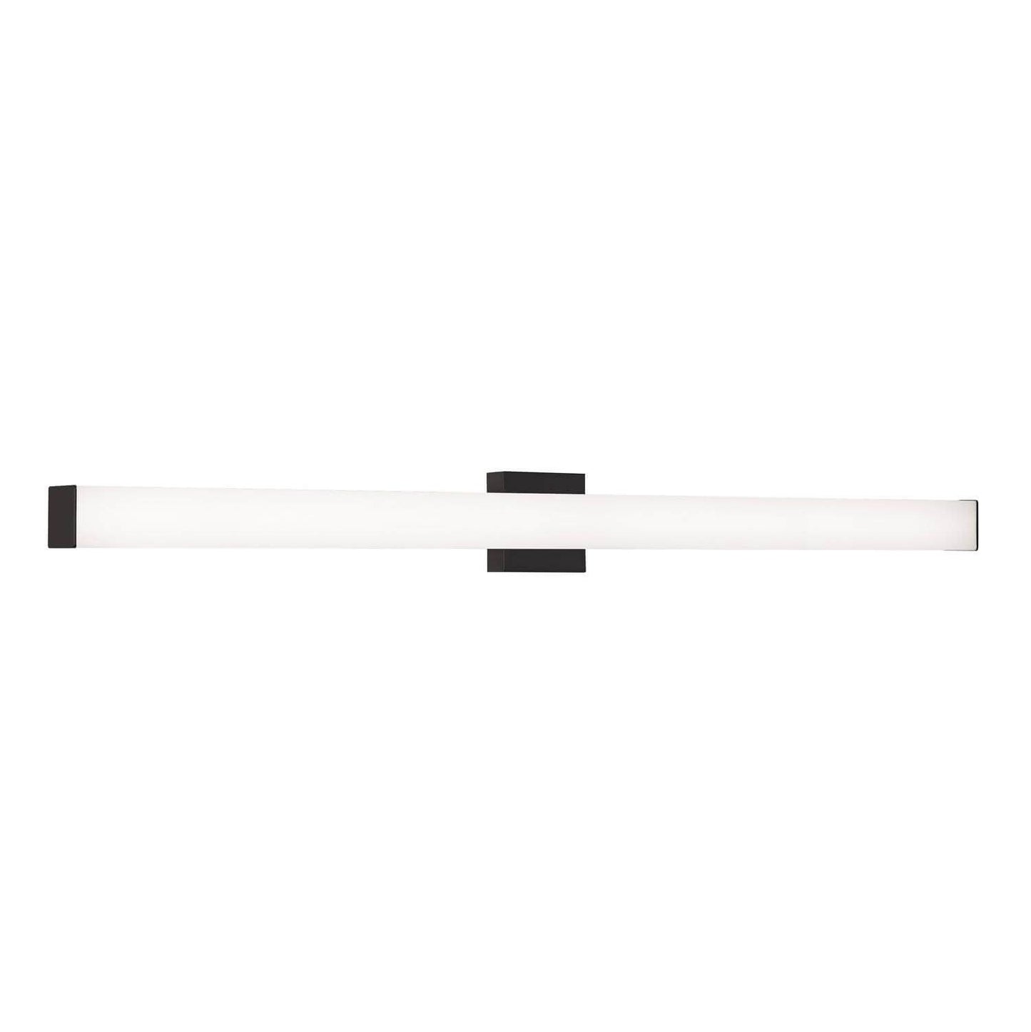 AFX Lighting TADV4804LAJMVBK Tad 49 Inch CCT LED Bath Vanity Light In Black With Frosted Acrylic Diffuser