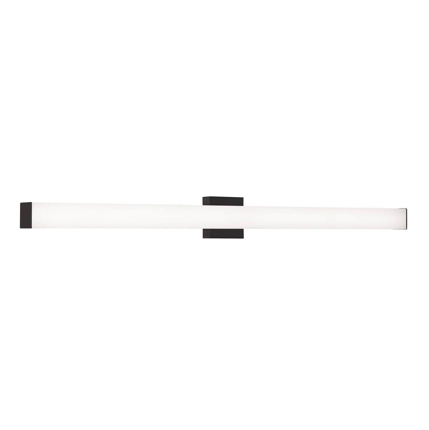 AFX Lighting TADV4804LAJMVBK Tad 49 Inch CCT LED Bath Vanity Light In Black With Frosted Acrylic Diffuser