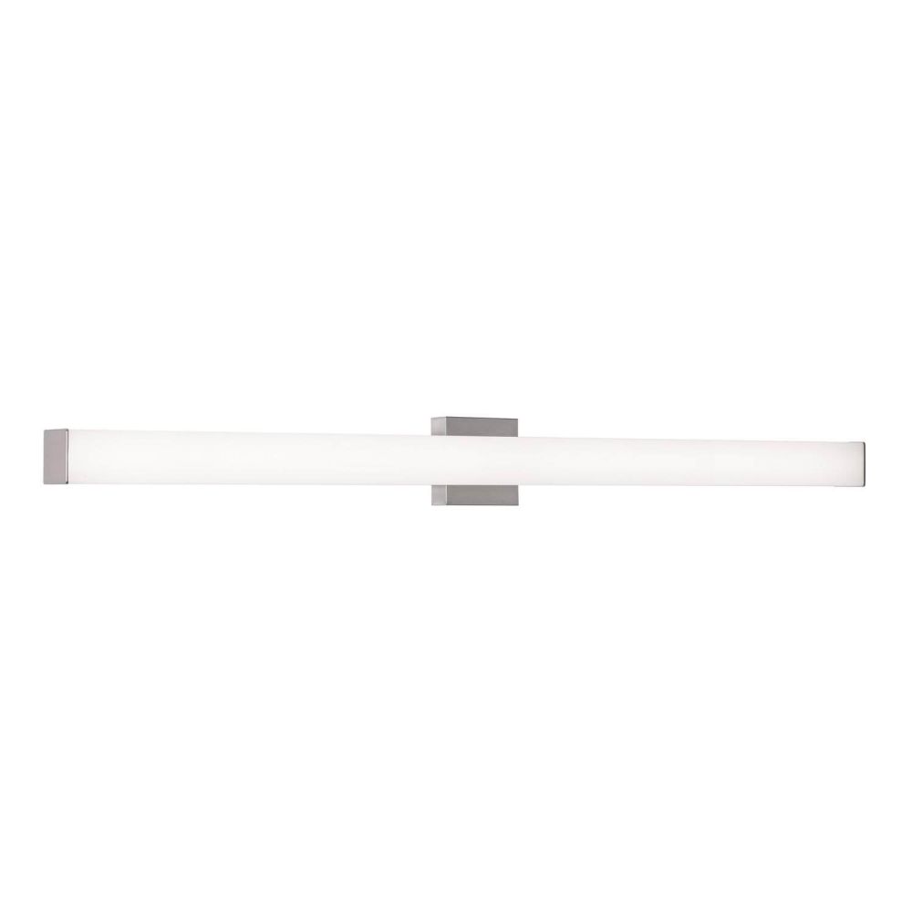 AFX Lighting TADV4804LAJMVSN Tad 49 Inch CCT LED Bath Vanity Light In Satin Nickel With Frosted Acrylic Diffuser