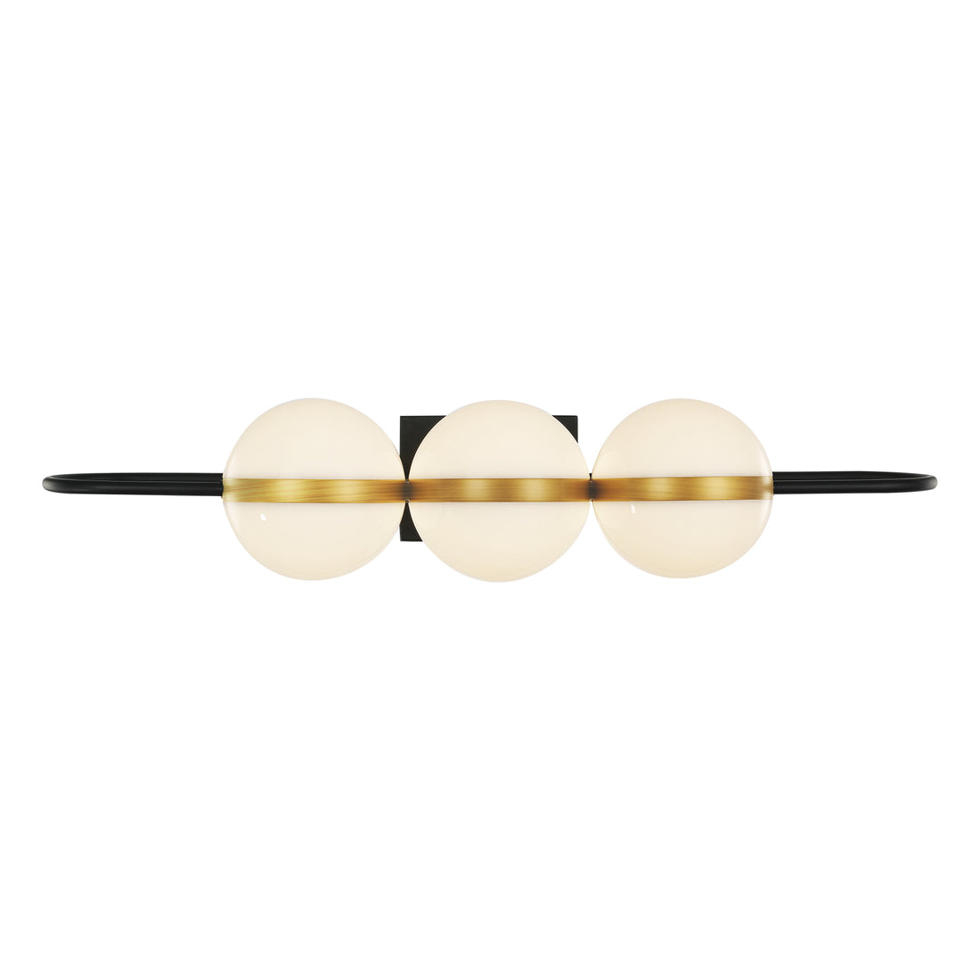 Alora Mood WV302003MBBG-UNV Tagliato 32" Wall/Vanity Light Universal Voltage - 31W LED - 120V - 2550lm - 3000K - Matte Black/Brushed Gold