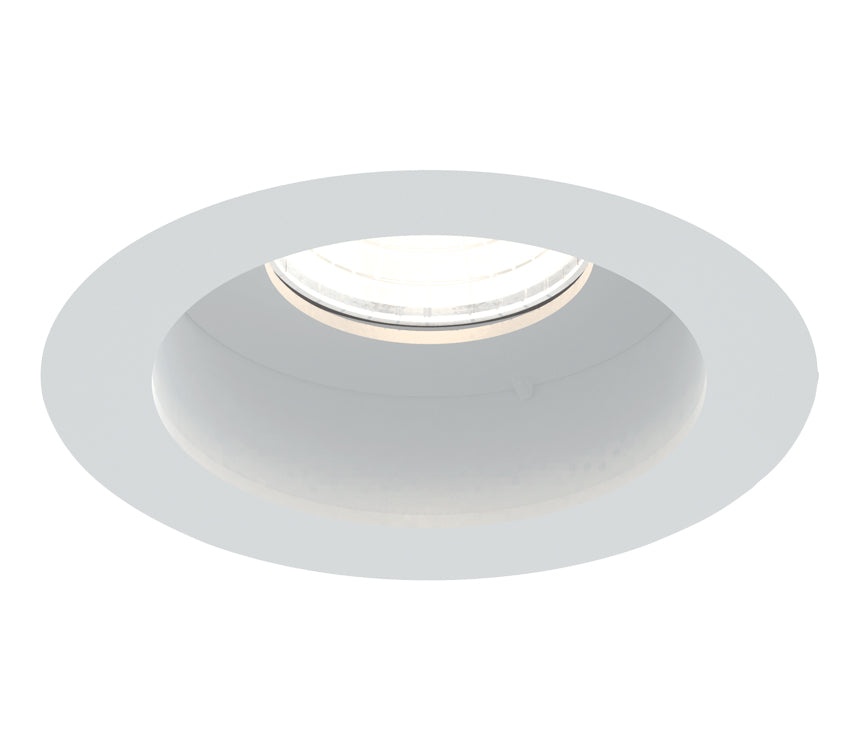 Eurofase TGO1RT02RF1535FCL 15W Round Tango LED With Trim - Recessed Fixed - 3500K - 120V/2777 - (F) Wide Flood 50° - (CL) Clear - White