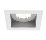 Eurofase TGO1ST02RF15DTWMCL 15W Square Tango LED Recessed Fixed With Trim - Dim To Warm - 120V/2777 - (M) Medium 24° - (CL) Clear - White