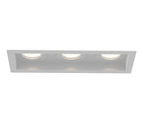 Eurofase TGO3T02RFRFF1530NCL 45W Square Tango LED Recessed Fixed Without Trim - 3 Lights - 3000K - 120V/2777 - (N) Narrow 15° - (CL) Clear - Black