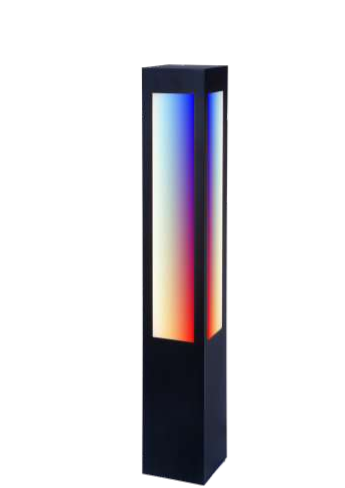 Westgate TC-BOL-602-40-S-RGBW-BK Square Bollard Long Lens, Wattage 34W, RGBW