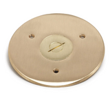 Lew Electric TCP-1-1″ Seamless Flanged 2-1 Combo Plug Cover for 32 Series Floor Box, Brass