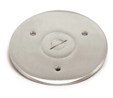 Lew Electric TCP-1-NS Seamless Flanged Combo Plug Cover for 32 Series Floor Box, Nickel