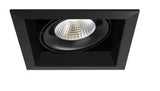 Eurofase Lighting TE131LED-35-4-01 7-in 26W LED Recessed Downlight, Wide, Dim, 120V, 2500 lm, 3500K, Black Finish