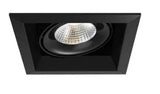 Eurofase Lighting TE131LED-40-4-01 7-in 26W LED Recessed Downlight, Wide, Dim, 120V, 2500 lm, 4000K, Black Finish