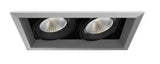 Eurofase Lighting TE132LED-30-2-0N 52W Recessed Light w/ Trim, 2-Light, 20°, 120V, 3000K, Platinum/Black Finish