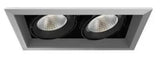 Eurofase Lighting TE132LED-30-4-0N 52W Recessed Light w/ Trim, 2-Light, 40°, 120V, 3000K, Platinum/Black Finish