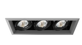 Eurofase Lighting TE133LED-40-2-0N 78W Recessed Light w/ Trim, 3-Light, 20°, 120V, 4000K, Platinum/Black