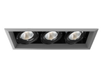 Eurofase Lighting TE133LED-40-4-0N 78W Recessed Light w/ Trim, 3-Light, 40°, 120V, 4000K, Platinum/Black