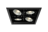 Eurofase Lighting TE134B-01 Recessed Light w/ Trim, Square, 4-Light, PAR30, Voltage 120V, Wattage 300W, Black Finish