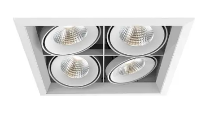Eurofase Lighting TE134BLED-30-2-22 Multiple Recessed Downlight, Flood, Voltage 120V, Lumens 1000 lm, Color Temperature 3000K, Wattage 104W, White Finish