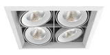 Eurofase Lighting TE134BLED-40-4-22 14-in 104W Multiple Recess Downlight, Wide, 120V, 1000 lm, 4000K, White Finish