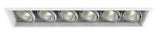 Eurofase Lighting TE136A-22 450W Recessed Light w/ Trim, Linear, 6-Light, PAR30, 120V, White/White Finish