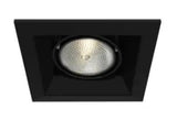 Eurofase Lighting TE161-01 50W Recessed Light w/ Trim, 1-Light, PAR20, 120V, Black/Black Finish