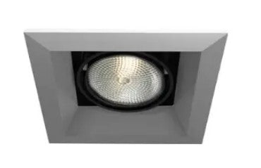 Eurofase Lighting TE161-0N 50W Recessed Light w/ Trim, 1-Light, PAR20, 120V, Platinum/Black Finish