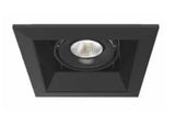 Eurofase Lighting TE161LED-40-2-01 6.5-in 15W Recessed Downlight, Flood, Dim, 120V, 1290 lm, 4000K, Black Finish