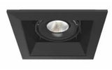 Eurofase Lighting TE161LED-40-4-01 6.5-in 15W Recessed Downlight, Wide, Dim, 120V, 1290 lm, 4000K, Black Finish