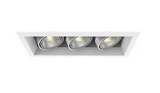 Eurofase Lighting TE163-22 150W Recessed Light w/ Trim, 3-Light, PAR20, 120V, White/White