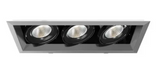 Eurofase Lighting TE163LED-30-4-0N 45W Recessed Light w/ Trim, 3-Light, 40°, 120V, 3000K, Platinum/Black