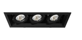 Eurofase Lighting TE163LED-35-2-01 14-in 60W Recessed Downlight, 3-Light, Flood, 120V, 3870 lm, 3500K, Black