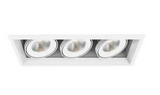 Eurofase Lighting TE163LED-35-2-22 14-in 60W Recessed Downlight, 3-Light, Flood, 120V, 3870 lm, 3500K, White