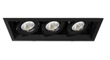 Eurofase Lighting TE163LED-35-4-01 14-in 60W Recessed Downlight, 3-Light, Wide, 120V, 3870 lm, 3500K, Black