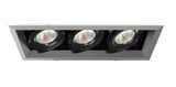 Eurofase Lighting TE163LED-40-2-0N 45W Recessed Light w/ Trim, 3-Light, 20°, 120V, 4000K, Platinum/Black