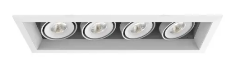 Eurofase Lighting TE164ALED-30-2-22 Recessed Downlight, 4-Light, Flood, Voltage 120V, Lumens 5156 lm, Color Temperature 3000K, Wattage 60W, White Finish