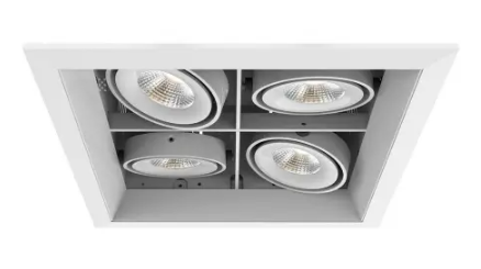 Eurofase Lighting TE164BLED-30-4-22 Recessed Downlight, 4-Light, Wide, Voltage 120V, Lumens 5156 lm, Color Temperature 3000K, Wattage 60W, White Finish