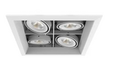 Eurofase Lighting TE164BLED-35-2-22 10-in 60W Recessed Downlight, 4-Light, Flood, 120V, 5156 lm, 3500K, White