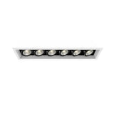 Eurofase Lighting TE166A-02 LED Recessed Light with Trims, 6-Light, PAR20, Wattage 200W, Voltage 120V, White/Black