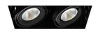 Eurofase Lighting  TE222LED-40-2-01 12-in 52W Recessed Downlight, 2-Light, Flood, 120V, 5000 lm, 4000K, Black Finish