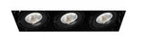 Eurofase Lighting  TE223LED-30-2-01 18-in 78W Recessed Downlight, 3-Light, Flood, 120V, 5000 lm, 3000K, Black Finish