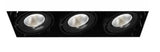 Eurofase Lighting  TE223LED-35-2-01 18-in 78W Recessed Downlight, 3-Light, Flood, 120V, 5000 lm, 3500K, Black Finish