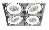 Eurofase Lighting TE224BLED-30-4-02 2-in 104W Recessed Downlight, Quad, Wide, 120V, 1000 lm, 3000K, White Finish