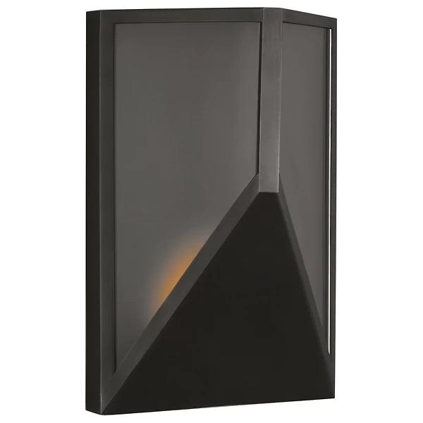 Visual Comfort Architectural KWOWS69327BZCG Kelly Wearstler Punto 10.3", 11.5W Bronze LED Outdoor Wall Lantern 2700K Integrated LED