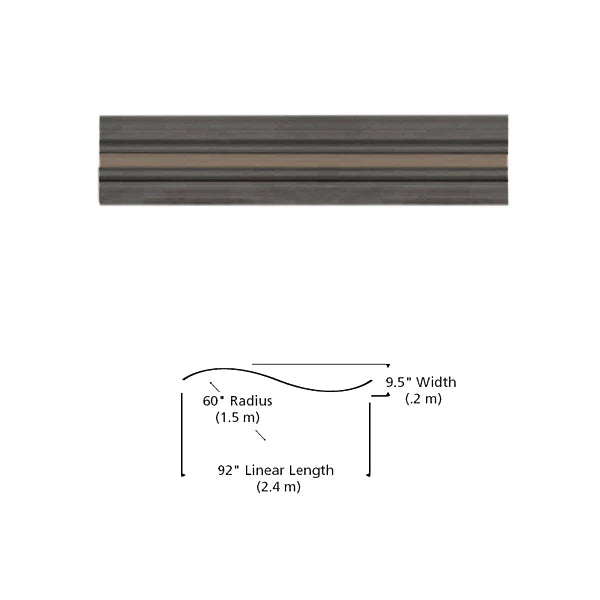 Visual Comfort Modern Collection 700MOBHSC60S MonoRail S Curve Satin Nickel Rail
