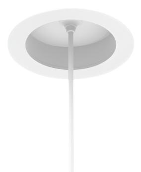 Eurofase Lighting TGO1RTL02SU1530 Tango 1 Light 15W Round LED Trimless Suspension, CCT 3000K, White Finish