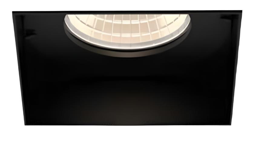 Eurofase Lighting TGO1ST01RF1027WCL 10W Tango LED w/ Trim, Square, 1-Light, Wide, 120V-277V, Black/ Clear Finish