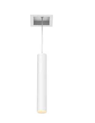 Eurofase Lighting TGO1ST02SU1530 15W Tango LED With Trim, Square, Pendant, 1-Light, 120V-277V, 3000K, White