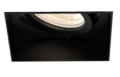 Eurofase Lighting TGO1STL01RG1027MFR 10W Tango LED Without Trim, Square, Gimbal, 1-Light, Medium, 120V-277V, 2700K, Black, Frosted