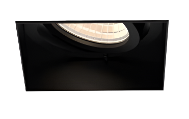 Eurofase Lighting TGO1STL01RG1540WCL Tango LED 1 Light Square Trimless Recessed Gimbal, Wattage 15W, Color Temperature 4000K, Beam Angle Wide 38°, Clear Diffuser, Black Finish